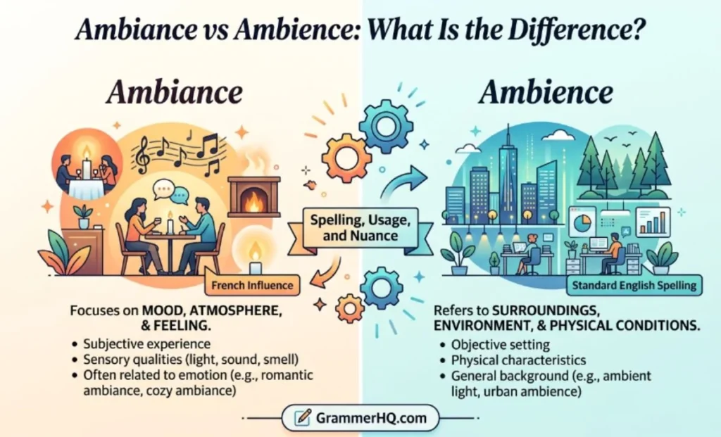 Ambiance vs Ambience: What Is the Difference?