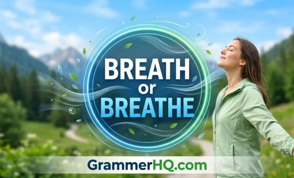 Breath or Breathe – Quick Answer