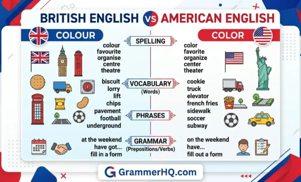 British English vs American English