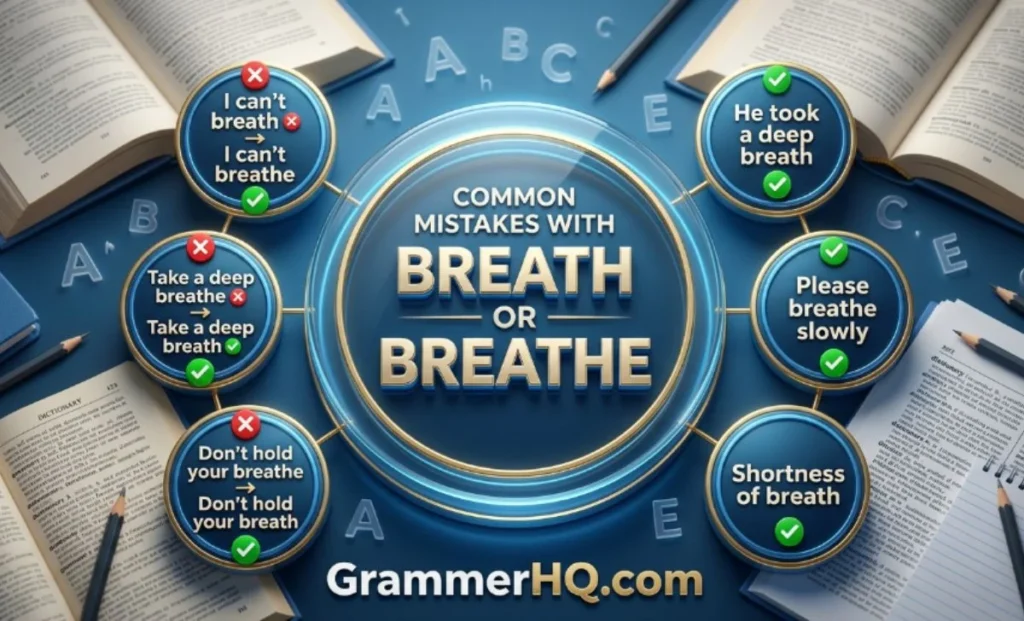 Common Mistakes with Breath or Breathe