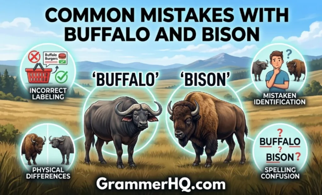 Common Mistakes with Buffalo and Bison