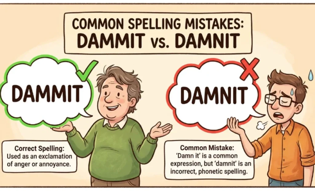 Common Mistakes with Dammit or Damnit