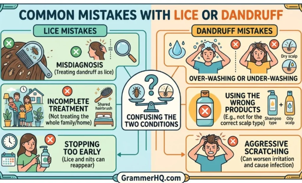 Common Mistakes with Lice or Dandruff