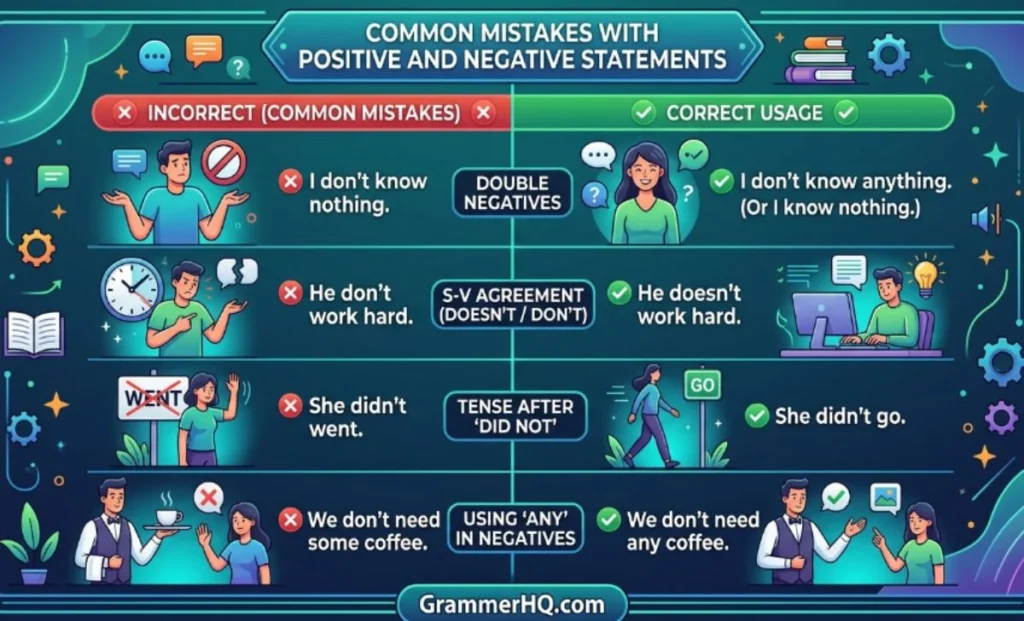 Common Mistakes with Positive or Negative