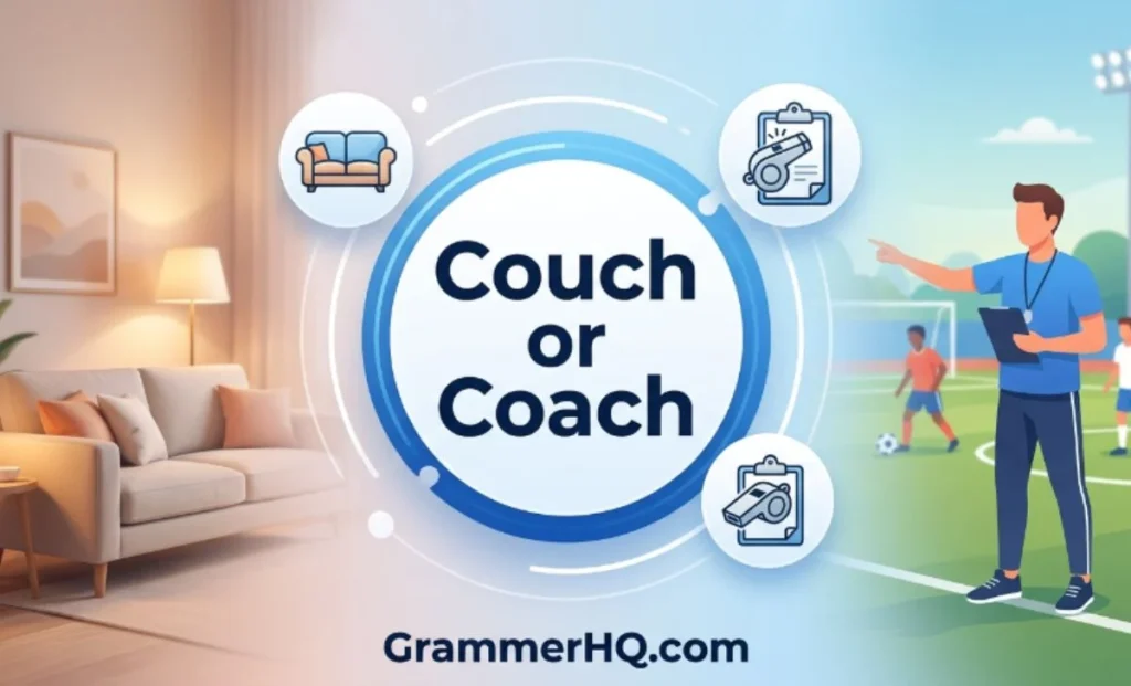 Couch or Coach in Everyday Examples