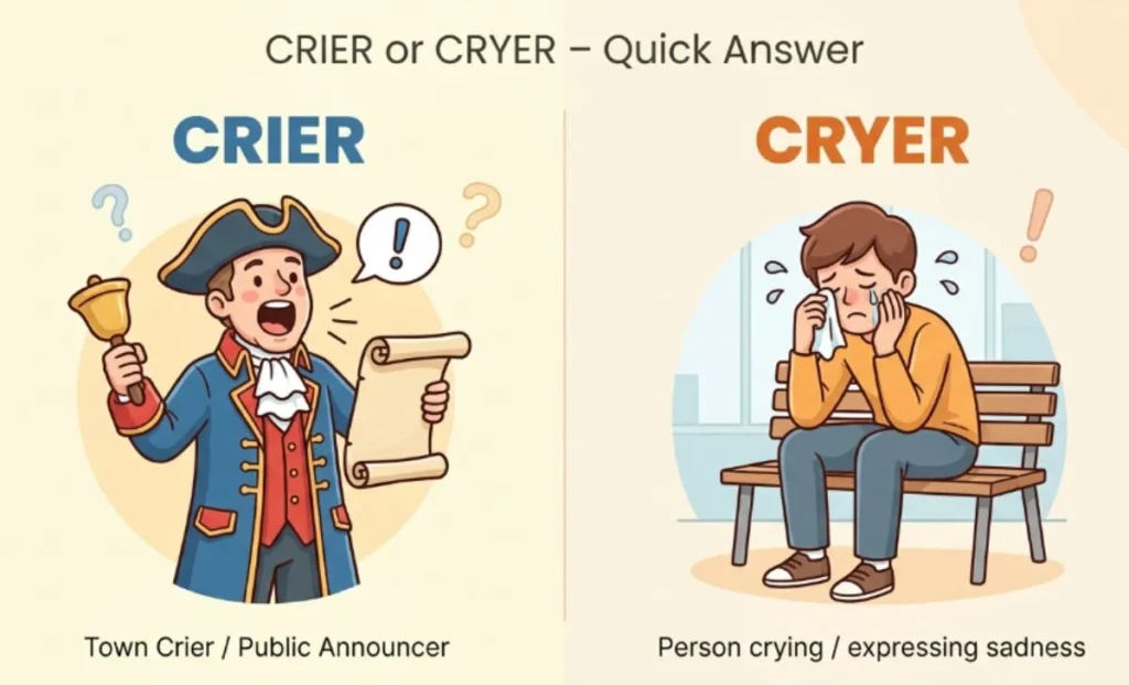 Crier or Cryer – Quick Answer