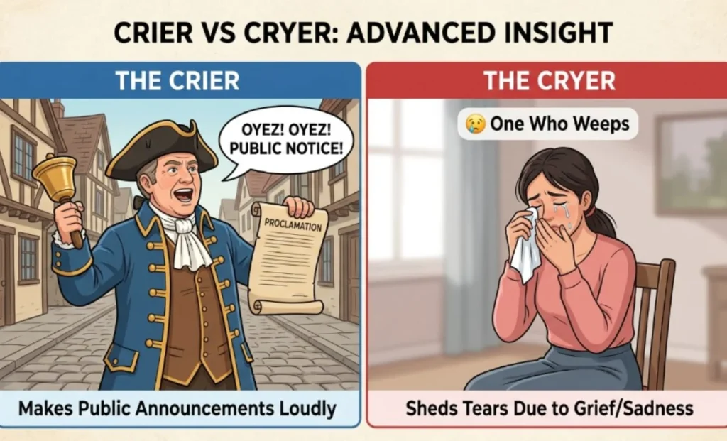 Crier vs Cryer – Advanced Insight 