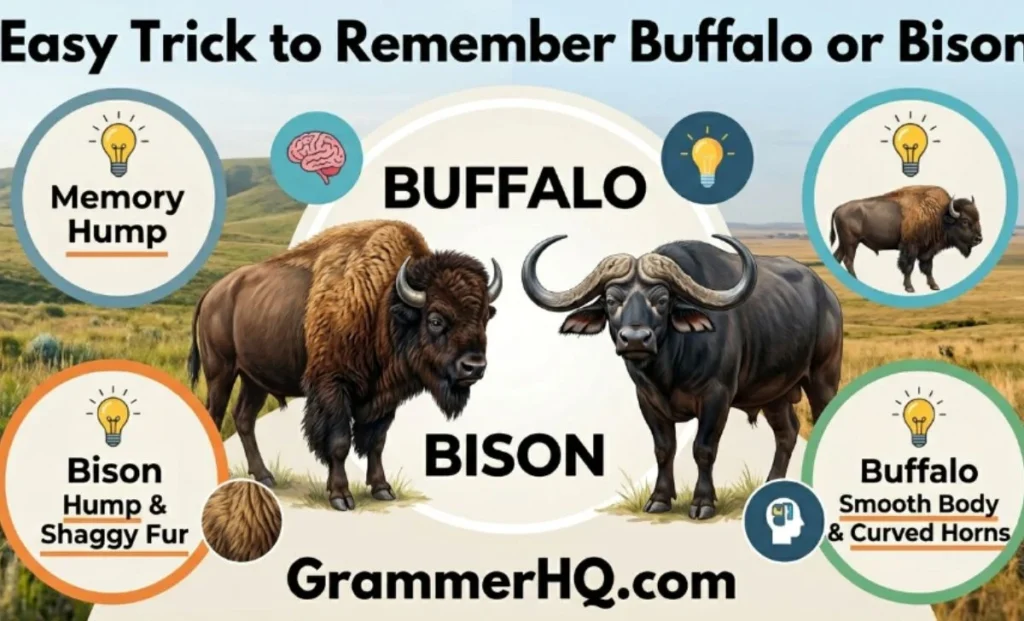 Easy Trick to Remember Buffalo or Bison