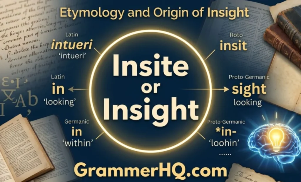 Etymology and Origin of Insight