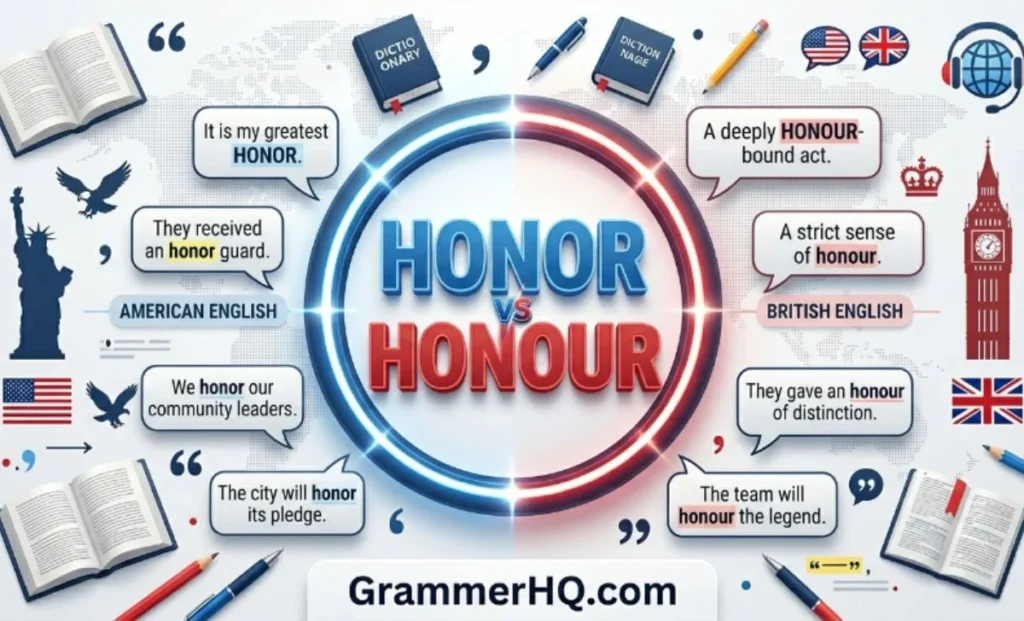 Honor vs Honour in Example Sentences