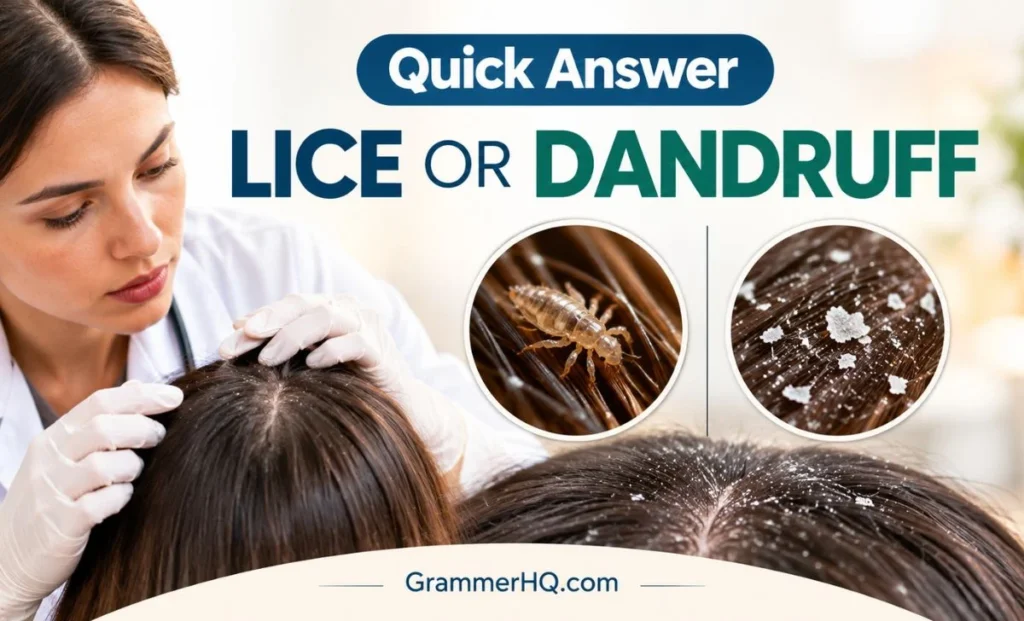Quick Answer Lice or Dandruff