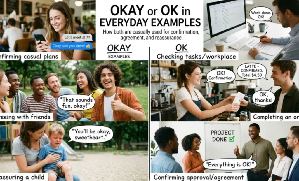 Okay or OK in Everyday Examples