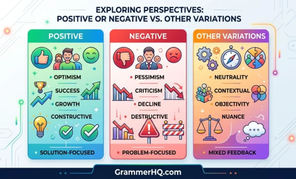 Positive or Negative vs Other Variations
