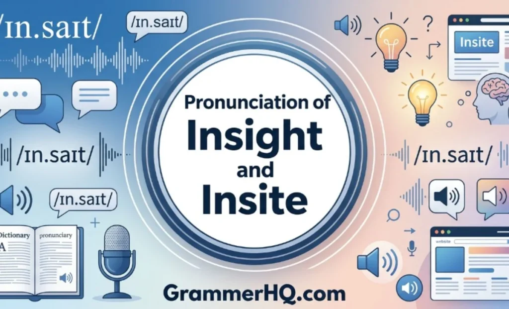 Pronunciation of Insight and Insite