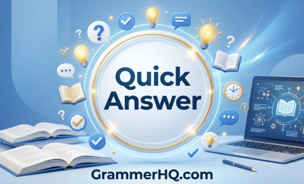 Quick Answer