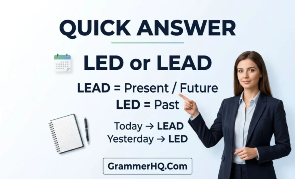 Quick Answer Led or Lead