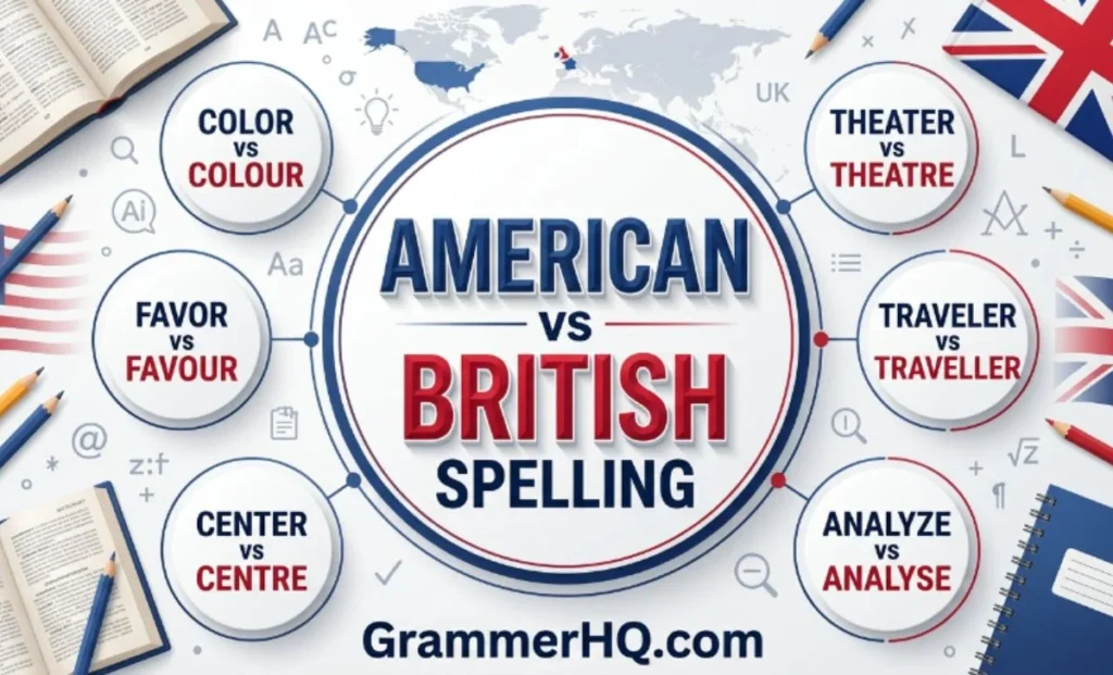 Similar American and British Spelling Differences