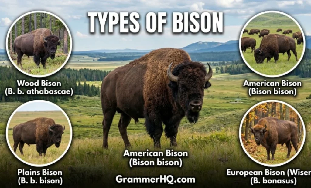 Types of Bison