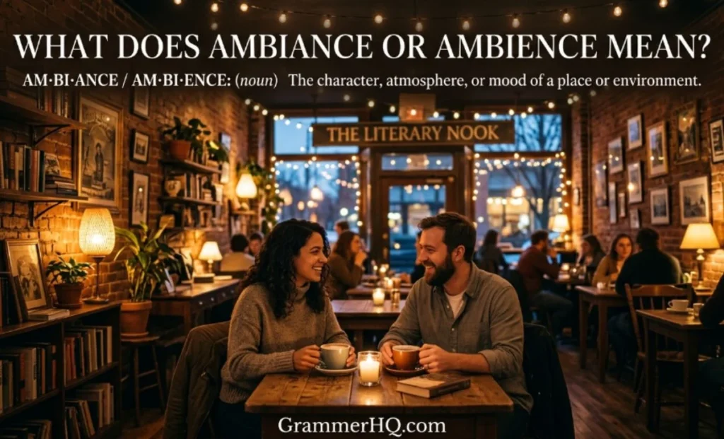 What Does Ambiance or Ambience Mean?