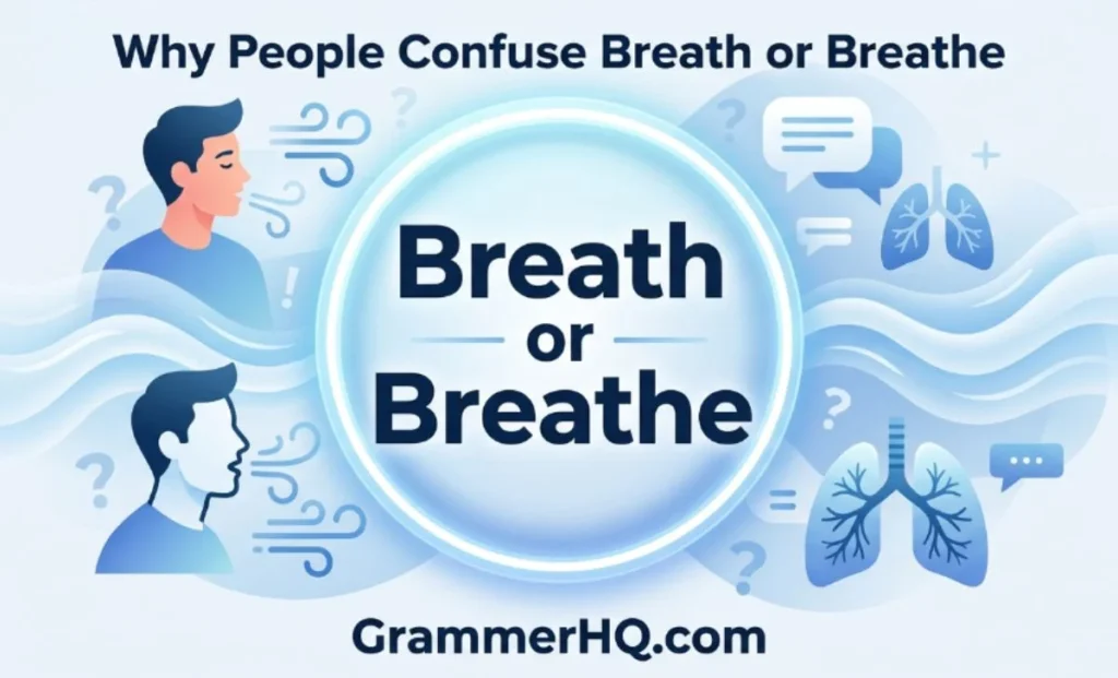 Why People Confuse Breath or Breathe