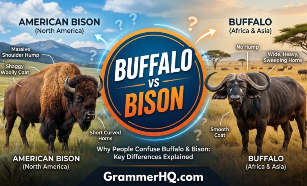 Why People Confuse Buffalo and Bison