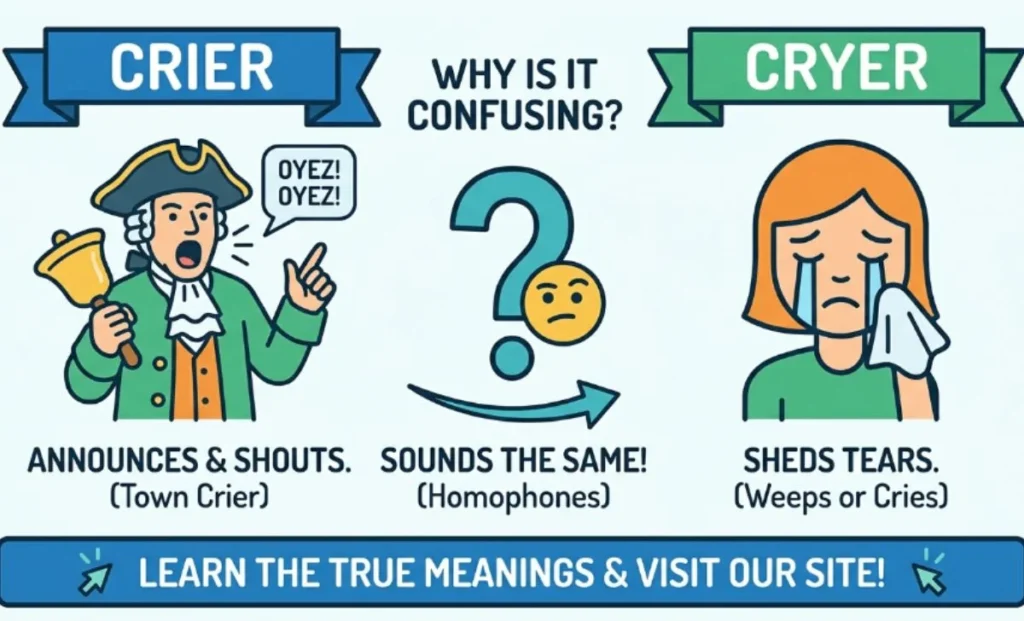 Why People Confuse Crier vs Cryer