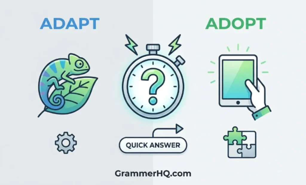 Adapt or Adopt – Quick Answer