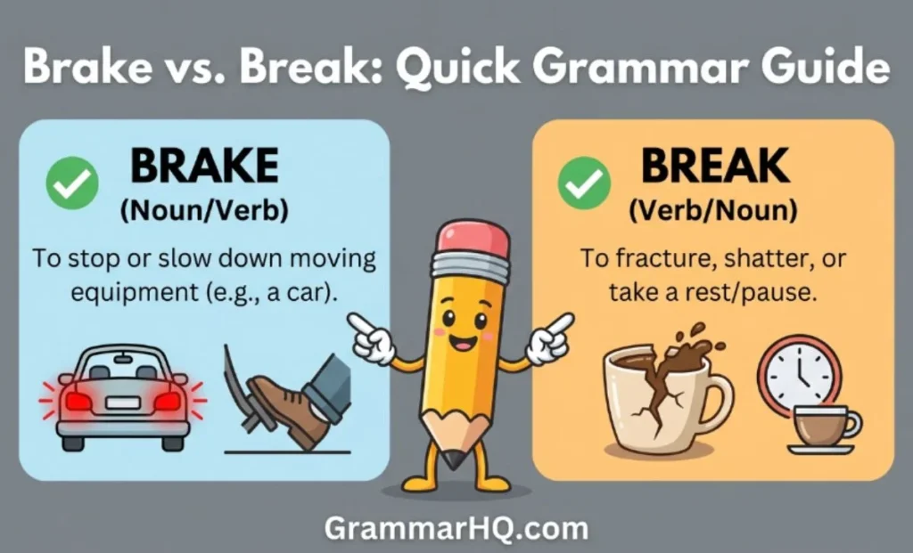 Brake or Break – Quick Answer