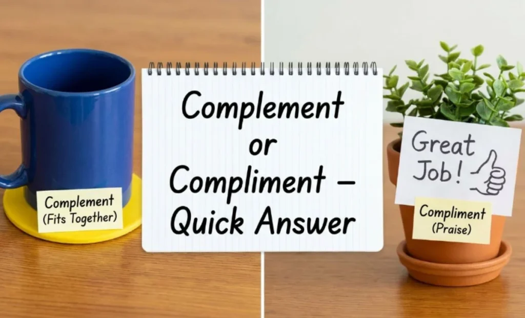 Complement or Compliment – Quick Answer
