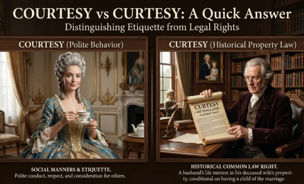 Curtesy or Courtesy – Quick Answer
