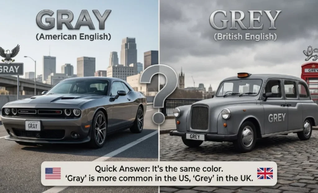 Gray or Grey – Quick Answer
