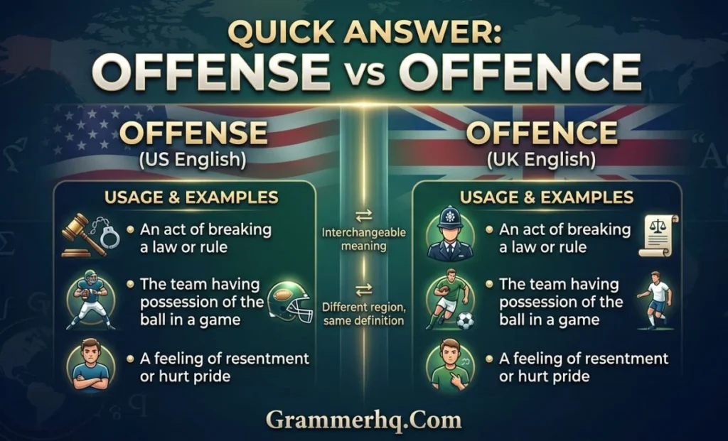 Quick Answer Offense vs Offence