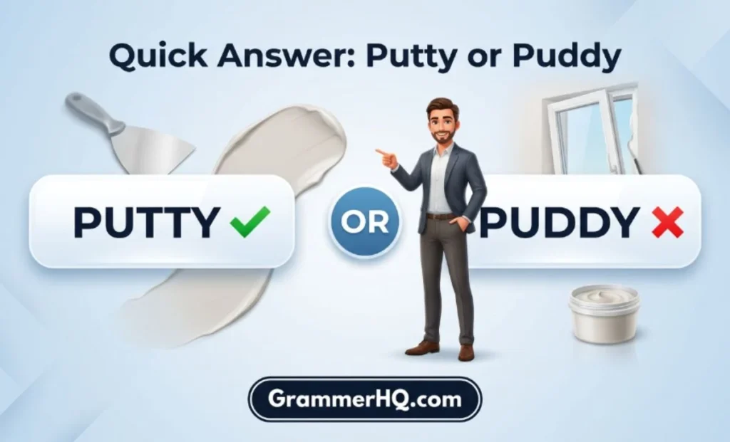 Quick Answer Putty or Puddy