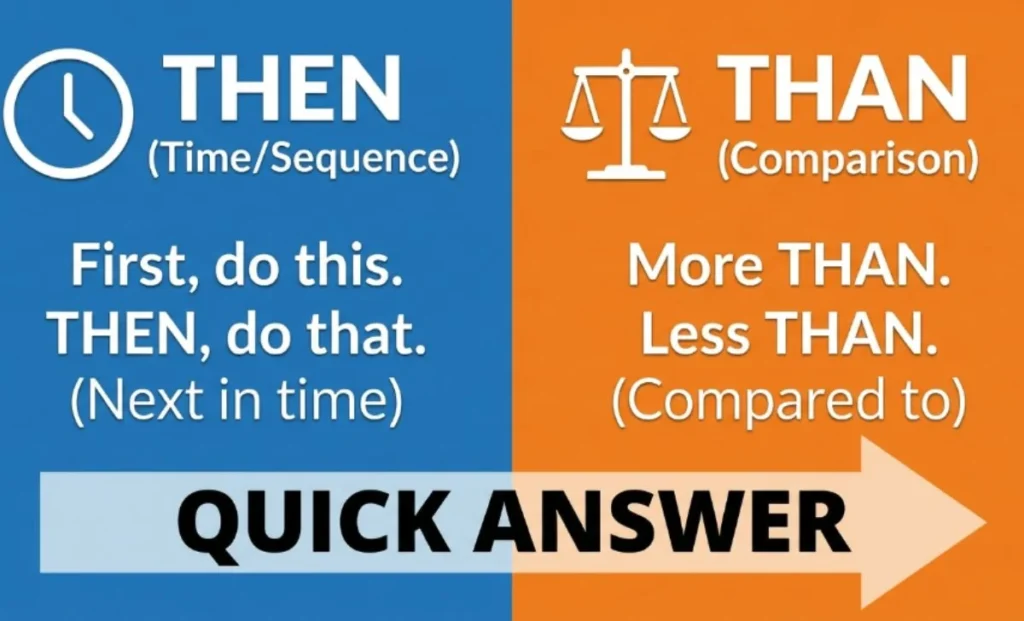 Then or Than – Quick Answer