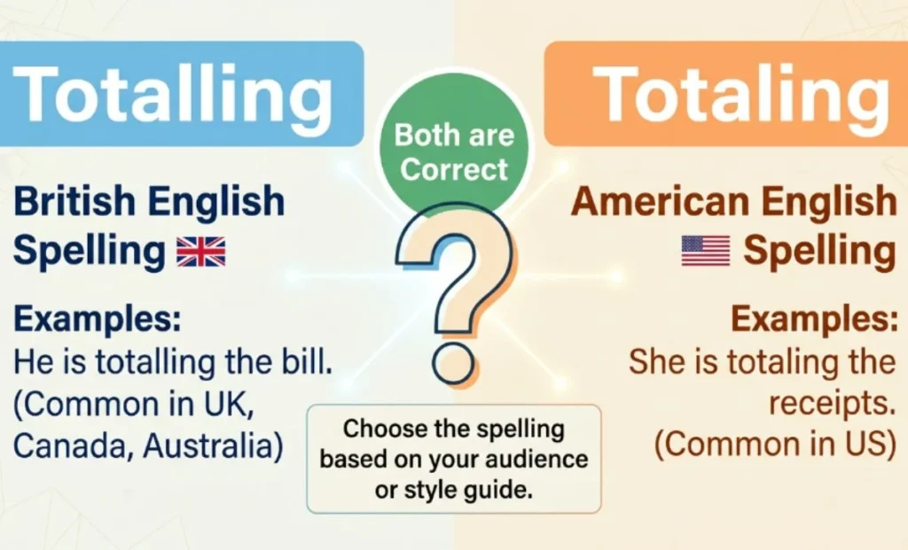 Totalling or Totaling – Quick Answer