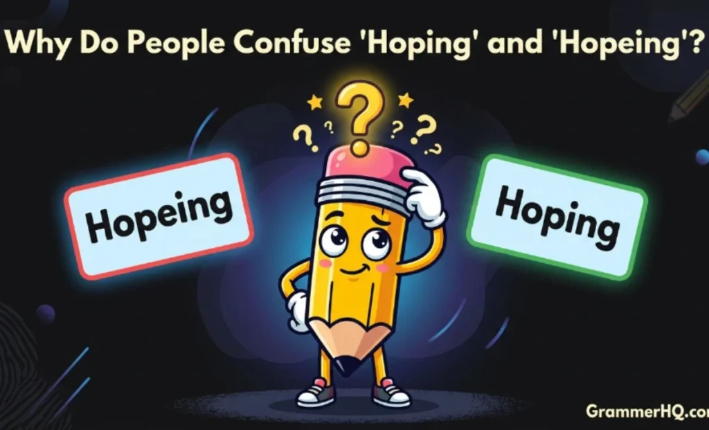 Why Do People Confuse "Hoping" and "Hopeing"?