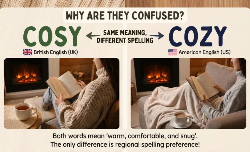 Why People Confuse Cosy or Cozy