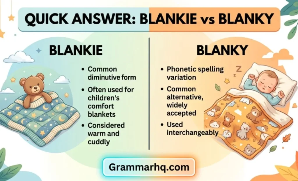 Quick Answer Blankie vs Blanky