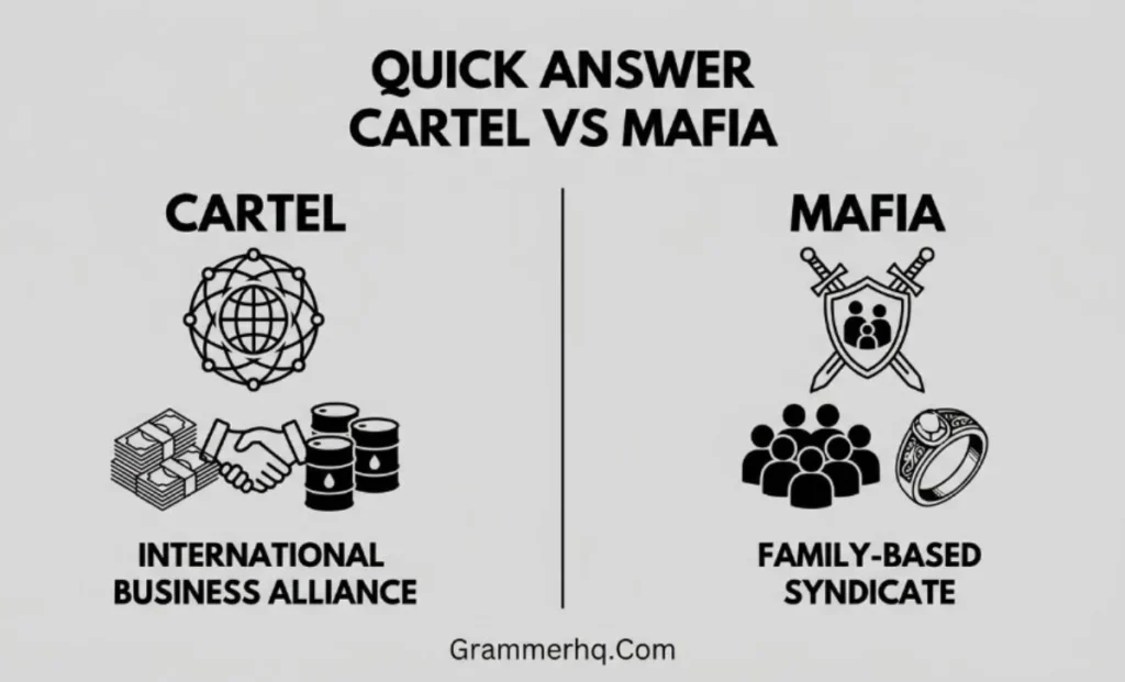 Quick Answer Cartel vs Mafia