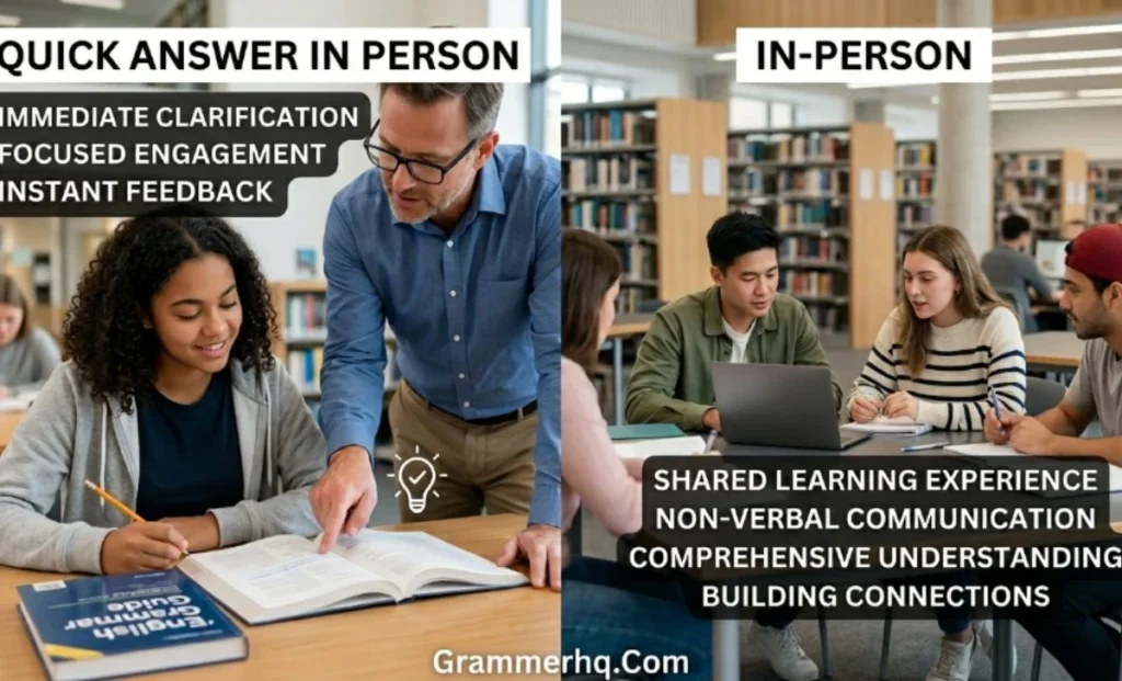 Quick Answer In Person vs In-Person