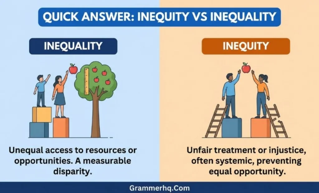 Quick Answer Inequity vs Inequality