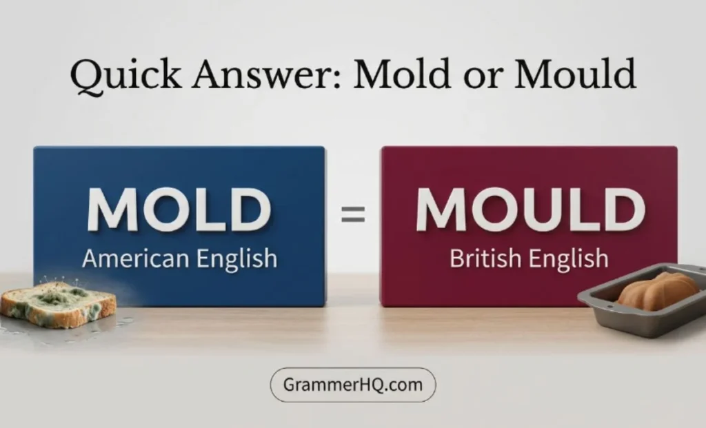 Quick Answer mold or mould