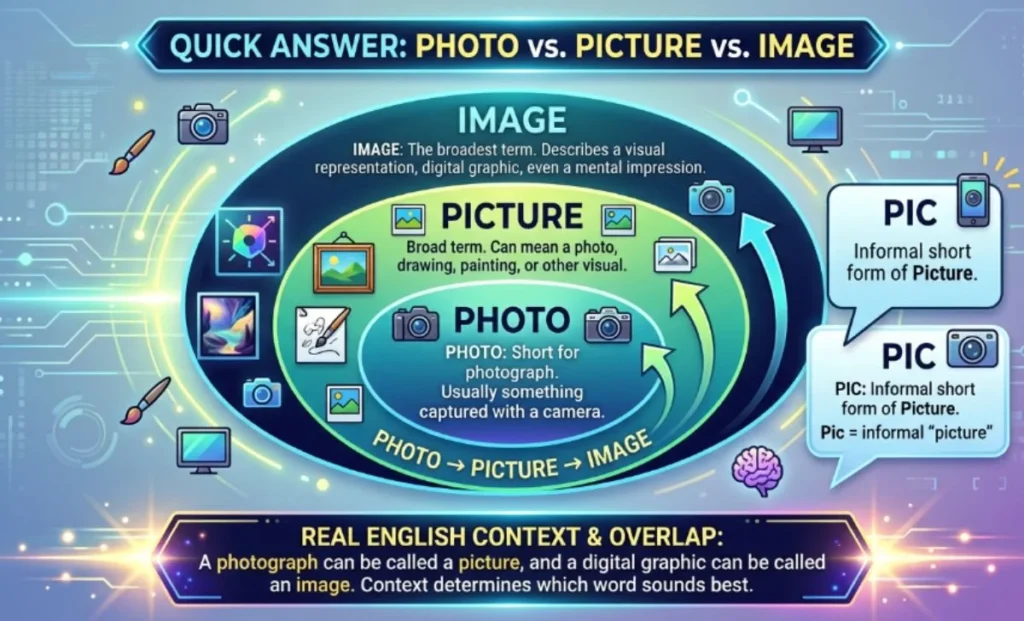 Quick Answer Photo vs. Picture
