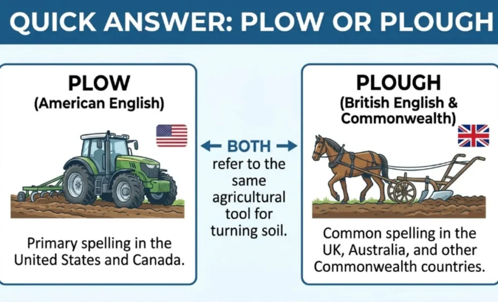 Quick Answer Plow or Plough
