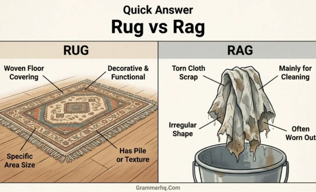 Quick Answer Rug vs Rag