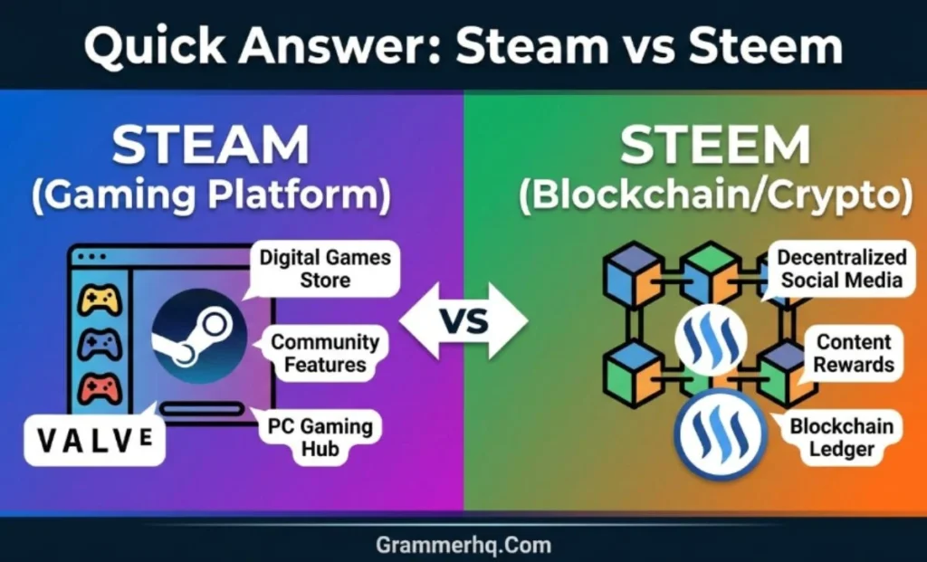 Quick Answer Steam vs Steem