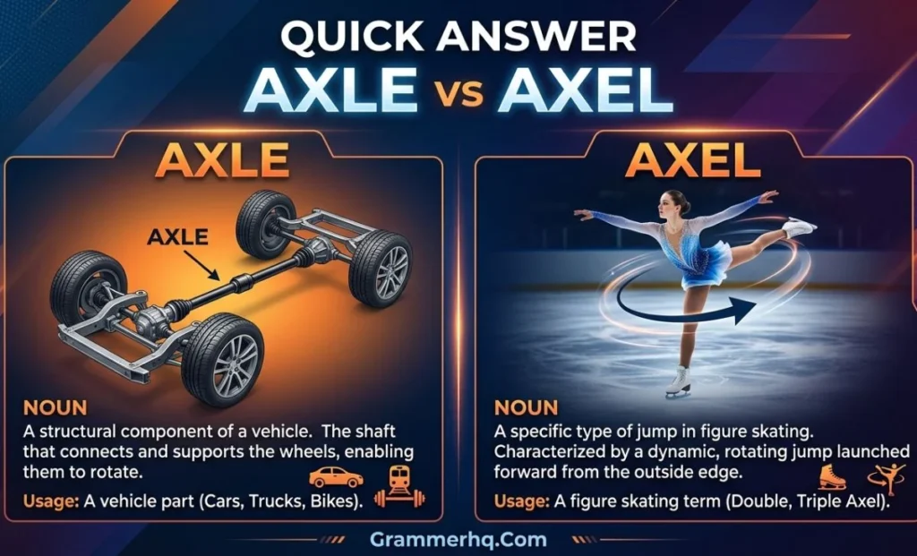 Quick Answer Axle vs Axel