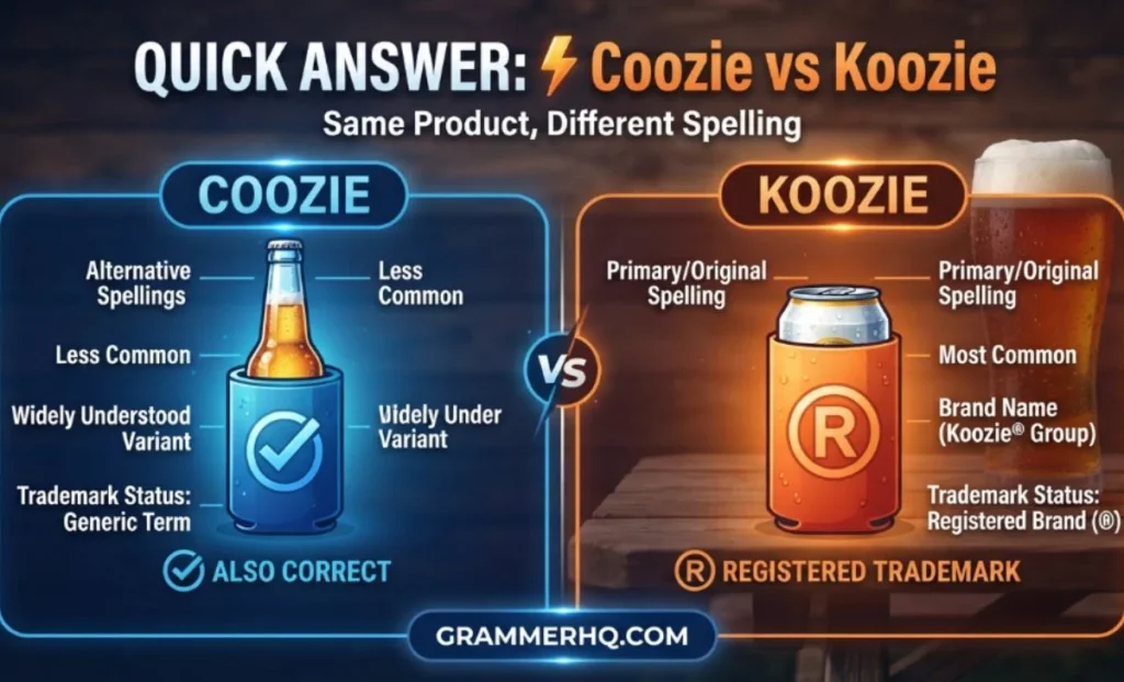 Quick Answer Coozie vs Koozie