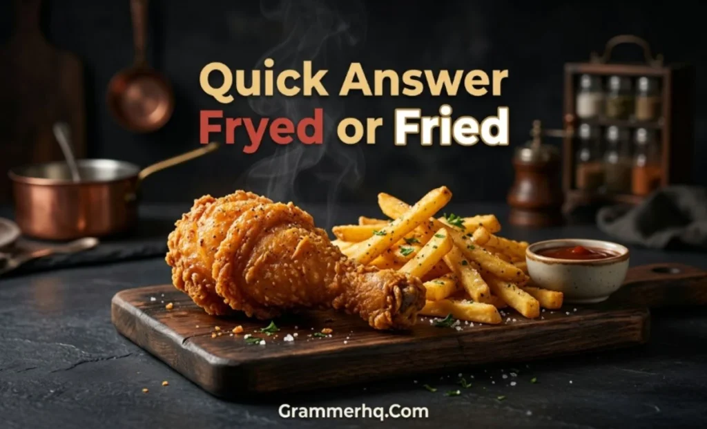 Quick Answer Fryed or Fried