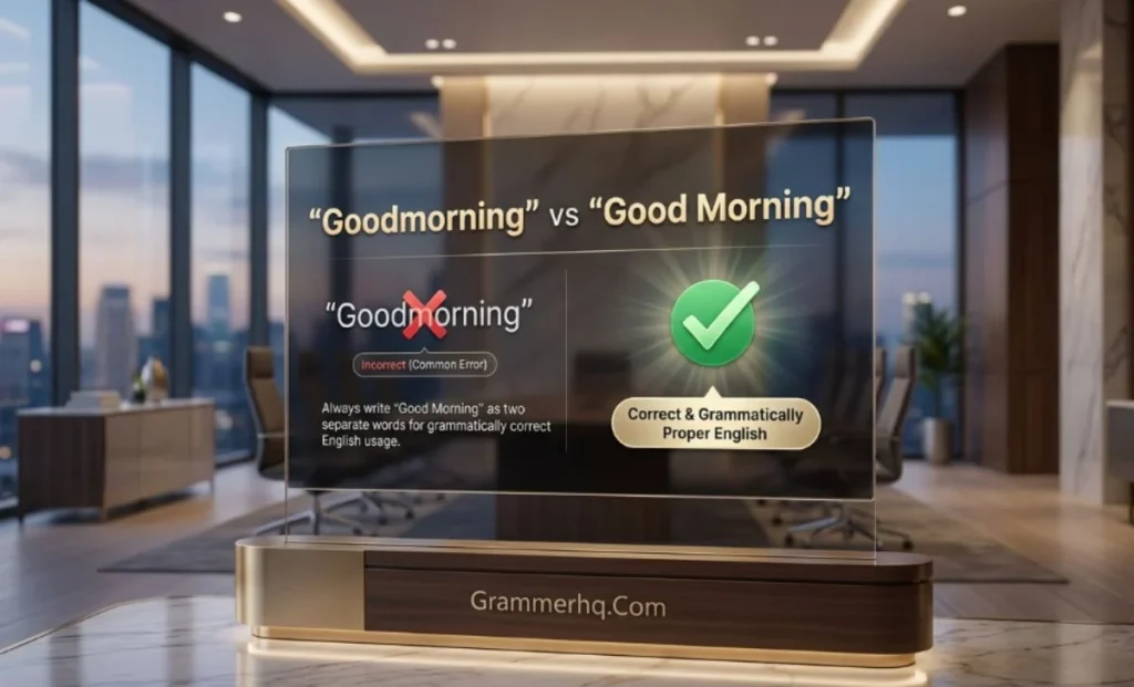 Quick Answer Goodmorning or Good Morning